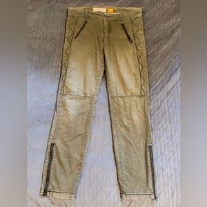 Pilcro and the letterpress‎ pants women’s size 30x28 green pre-owned condition